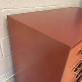 Hollywood Regency Custom Finish Mahogany Dresser By John Stuart