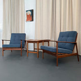 Pair Of Scandinavian Modern Lounge Chairs By Ib Kofod-Larsen For Selig