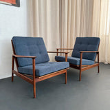Pair Of Scandinavian Modern Lounge Chairs By Ib Kofod-Larsen For Selig