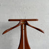 Customized Mid-Century Modern Walnut Valet Chair With Storage