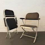 Set Of 6 Machine Age Folding Lounge Chairs By Warren McArthur
