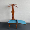 Customized Mid-Century Modern Walnut Valet Chair With Storage