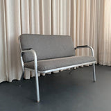 Machine Age Industrial Aluminum Frame Loveseat By GoodForm