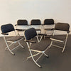 Set Of 6 Machine Age Folding Lounge Chairs By Warren McArthur