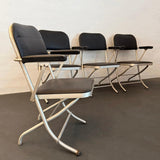 Set Of 6 Machine Age Folding Lounge Chairs By Warren McArthur