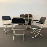 Set Of 6 Machine Age Folding Lounge Chairs By Warren McArthur