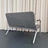 Machine Age Industrial Aluminum Frame Loveseat By GoodForm