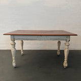Antique Rustic Maple Farmhouse Dining Work Table