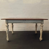 Antique Rustic Maple Farmhouse Dining Work Table