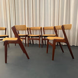 Scandinavian Modern "Fire" Chairs By Kai Kristiansen For Korup Stolefabrik