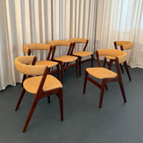 Scandinavian Modern "Fire" Chairs By Kai Kristiansen For Korup Stolefabrik