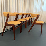 Scandinavian Modern "Fire" Chairs By Kai Kristiansen For Korup Stolefabrik