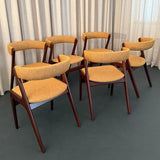 Scandinavian Modern "Fire" Chairs By Kai Kristiansen For Korup Stolefabrik