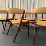 Scandinavian Modern "Fire" Chairs By Kai Kristiansen For Korup Stolefabrik