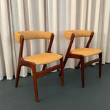 Scandinavian Modern "Fire" Chairs By Kai Kristiansen For Korup Stolefabrik