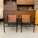 Le Corbusier, Pierre Jeanneret, Charlotte Perriand LC1 Chairs by Cassina