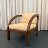 Art Deco "D" Oak Armchair By Modernage Furniture After Paul Frankl