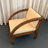Art Deco "D" Oak Armchair By Modernage Furniture After Paul Frankl