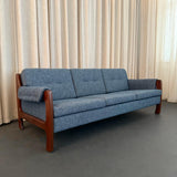 Scandinavian Modern Three Seat Rosewood Sofa By Selig