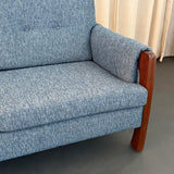 Scandinavian Modern Three Seat Rosewood Sofa By Selig