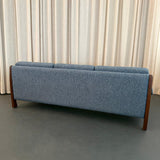 Scandinavian Modern Three Seat Rosewood Sofa By Selig