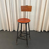 Industrial Angle Iron Train Station Switchboard Operator Stool