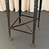 Industrial Angle Iron Train Station Switchboard Operator Stool