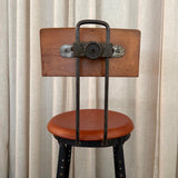 Industrial Angle Iron Train Station Switchboard Operator Stool