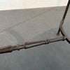 Neoclassical Revival Wrought Iron And Travertine Console Table