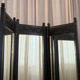 Antique Eastlake Trifold Standing Floor Mirror Room Divider
