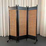 Antique Eastlake Trifold Standing Floor Mirror Room Divider