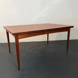 Danish Modern Teak Extension Dining Table By Selig