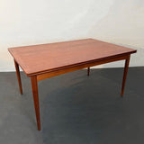 Danish Modern Teak Extension Dining Table By Selig