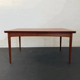 Danish Modern Teak Extension Dining Table By Selig