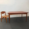 Danish Modern Teak Extension Dining Table By Selig
