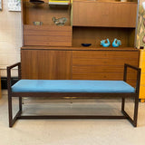 Mid Century Modern Lacquered Mahogany Bench