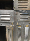 Industrial Brushed Steel Factory Lockers By Hart & Hutchinson Co.