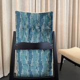 Pair Of Mid-Century Modern Highback Accent Chairs, Two-Tone Upholstery