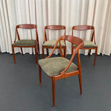 Scandinavian Modern Teak Dining Chairs By Johannes Andersen