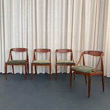 Scandinavian Modern Teak Dining Chairs By Johannes Andersen