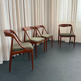 Scandinavian Modern Teak Dining Chairs By Johannes Andersen