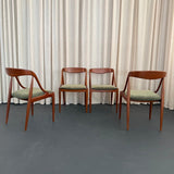 Scandinavian Modern Teak Dining Chairs By Johannes Andersen