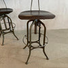 Pair Of Industrial Drafting Stools By Toledo Metal Furniture Co