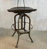 Pair Of Industrial Drafting Stools By Toledo Metal Furniture Co