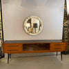 Midcentury Modern Ash And Laminate Console Credenza