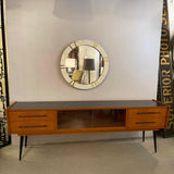 Midcentury Modern Ash And Laminate Console Credenza