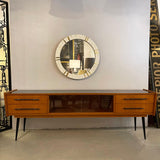 Midcentury Modern Ash And Laminate Console Credenza