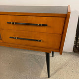 Midcentury Modern Ash And Laminate Console Credenza