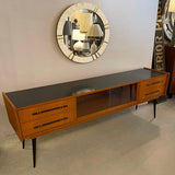 Midcentury Modern Ash And Laminate Console Credenza