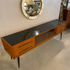 Midcentury Modern Ash And Laminate Console Credenza